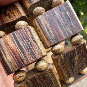 Bracelet en perles de bois d'agar de qualité supérieure du Vietnam, unique, sous-marin, 12-24 mm, bois d'agar du Vietnam pour la fabrication de bijoux - Product Image 3