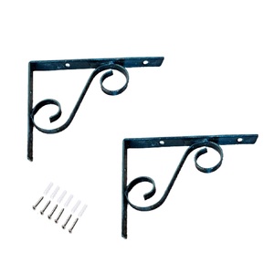 Chất lượng hàng đầu Heavy Duty kim loại đen sắt Khung nhà treo tường Chân đế cho nổi kệ - Product Image 6