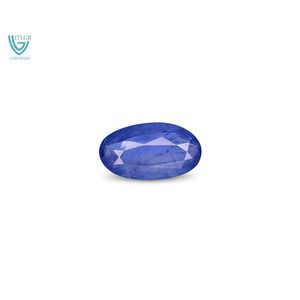 Zafiro Azul - Gema Natural Facetada de 4.32 Quilates, Calibrada, 10 mm, Color Azul Real, Tratada con Calor, Gema Suelta con 8 mm de Altura - Product Image 1