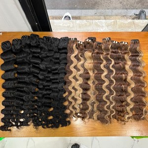 LAOSE WATER WAVY SUPER DOUBLE HAIR BUNDLES CUTICULE ALIGNÉ EXTENSIONS DE CHEVEUX HUMAINS VIETNAMIENS POUR LA FABRICATION DE PERRUQUES - Product Image 4