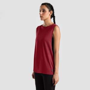 เสื้อซีทรู Zen Tank สีมารูน ระบายอากาศได้ดี - Product Image 3
