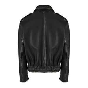 Chaqueta para Hombre de Alta Calidad, Chaqueta de Cuero de Manga Corta con Bolsillo en el Pecho con Cremallera, Tela de Lona, para Hombre - Product Image 3