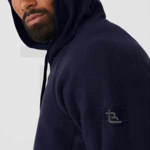 Jersey de invierno de alta calidad para hombre, Sudadera con capucha, sudaderas transpirables de algodón de color sólido, técnica teñida lisa - Product Image 4