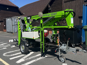 Nueva Plataforma Elevadora Hidráulica Articulada de 14.2m (50 pies) para Venta al por Mayor, Montada en Remolque, Tipo Cesta Elevadora - Product Image 6