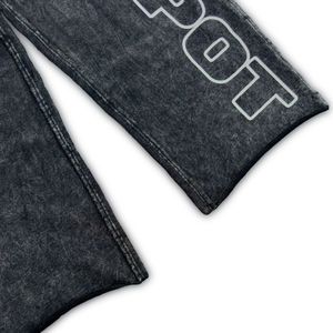 Hip Hop Vintage lavé à l'acide salopette légère pour hommes pantalons de survêtement en coton de haute qualité cordon personnalisé Style décontracté Cargo pour - Product Image 3