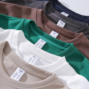 Camiseta ancha cuadrada en blanco de alta calidad, camiseta blanca negra de gran tamaño de peso pesado para hombres, camiseta para hombres, envío DDP - Product Image 3