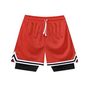 Pantalones cortos de baloncesto para hombre para entrenamiento y entrenamiento con malla transpirable y ajuste cómodo - Product Image 5
