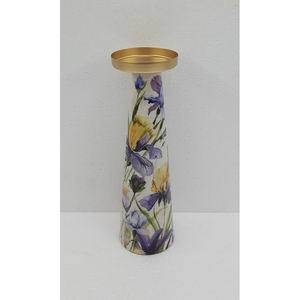 Pilier en bois naturel Bougie Stand Decal Émail Fini Pour La Maison Événement Fêtes Table Top Décoratif À La Main En Vrac - Product Image 6