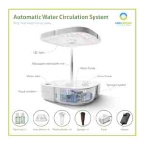 <span class=keywords><strong>Mini</strong></span> pot de fleur hydroponique personnalisable système de culture Microgreen planteur de jardin intelligent intérieur Led élèvent la lumière pour la maison légumes - Product Image 3