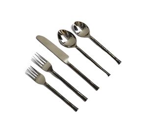 New Design Metal Cutlery Set of 5 Hand Forged Stainless Steel Handle Eco-Friendly for Weddings and Hotels - Product Image 1