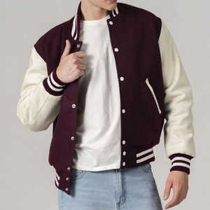 Veste universitaire de haute qualité, broderie personnalisée du logo, veste de baseball pour hommes, veste bomber d'hiver pour l'extérieur - Product Image 6