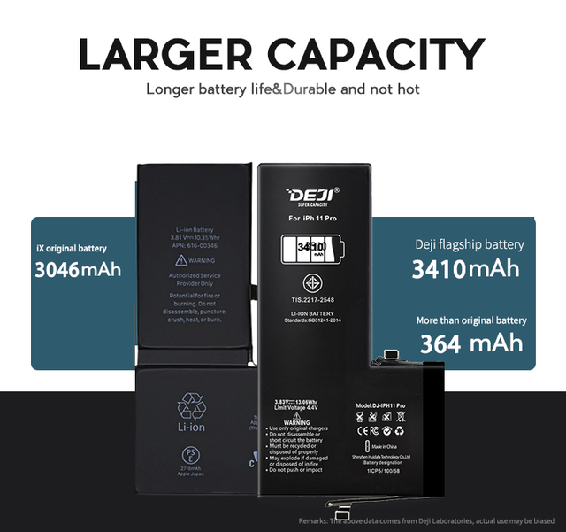 DEJI Cell Phone Manufacturer Wholesale Battery for iPhone 11 PRO Refurbished Battery