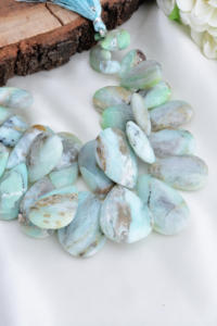 โอปอลเปรูทรงลูกแพร์เจียระไน 32 ชิ้น ธรรมชาติ สำหรับทำเครื่องประดับอัญมณี - Product Image 4