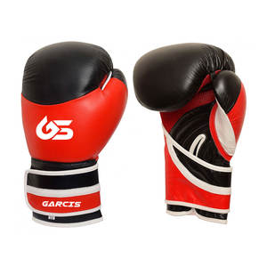 Guantes de boxeo de cuero resistentes de alta calidad con logotipo personalizado Bueno para artes marciales y boxeo - Product Image 1