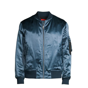 Chaqueta Impermeable y Cortavientos de Seda Satén con Cuello Alto, Color Personalizado, Logotipo Personalizado, Servicio OEM para Hombre - Product Image 5
