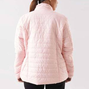 Chaquetas Acolchadas de Otoño para Mujer, Diseño Nuevo, Transpirables, Impermeables, Servicio OEM, Logotipo Personalizado, Rosa Claro - Product Image 2