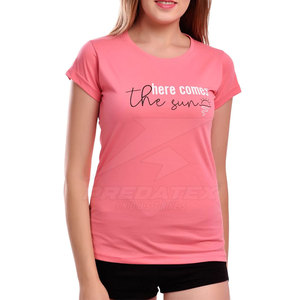 Camiseta de algodón ligera ajustada para mujer Ropa de verano elegante para adultos Transpirable y 100% algodón - Product Image 1