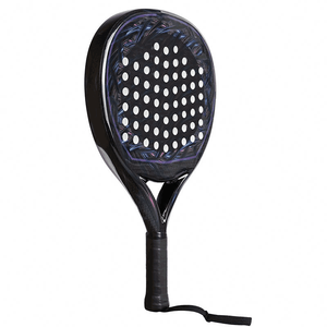 Raqueta de paleta de carbono con logotipo personalizado de forma redonda de lágrima de diamante de Venta caliente de gama alta, precio de fábrica, raqueta de paleta de carbono 3K de alta calidad - Product Image 4