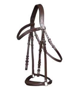 Bandeau de nez standard Bridle Hannover Drop-Casque de forme anatomique-Bandeau de front incurvé-Muserolle, bandeau de front et casque donc - Product Image 1