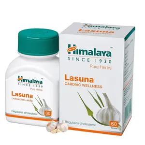 Indian Ayurvedic Cardiac Wellness Himalaya Lasuna Tablets Healthcare Supplement