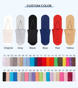 Premium High Quality Custom Printed Eco-Friendly Blank Shopping Bag <b>Plain</b> Recycled Organic Cotton <b>Canvas</b> Tote Bag with Logo - Product Image 3