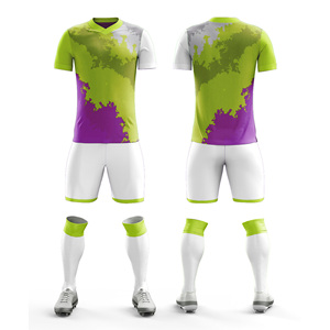 Kit de Jersey y Pantalones Cortos de Fútbol Profesional para Equipos y Clubes En Azul | Hombres Mujeres Jóvenes Tallas - Product Image 5