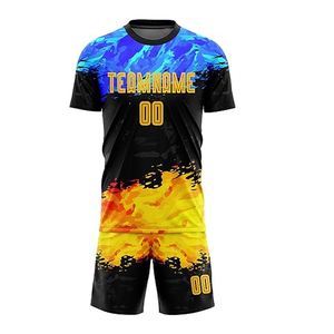Traje de fútbol con estampado de sublimación transpirable, camisetas y camisetas, ropa deportiva, camisetas de fútbol, ropa de entrenamiento de equipo, conjunto de uniforme de fútbol - Product Image 3
