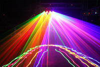 Projecteur laser RVB 4 têtes à balayage couleur DMX512 IP20, intensité variable, pour scène, boîte de nuit, soirée, DJ