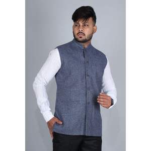 เสื้อแจ็กเก็ตผ้าลินินแท้สำหรับผู้ชายเสื้อคลุมดีไซน์เนอร์ผ้าลินินสไตล์ฮิปปี้โบฮีเมียน - Product Image 6