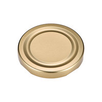 Bouchon torsadé en métal de type Lug avec bouton de sécurité et fonction anti-déversement, couvercles et fermetures pour bocaux en fer blanc/chrome