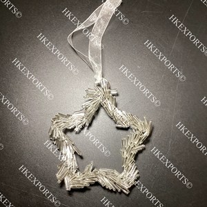 Adornos de cuentas de Navidad hechos a mano Decoraciones colgantes multicolores para decoración festiva de vacaciones - Product Image 3