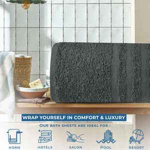 Toallas y sábanas de baño ecológicas comprimidas personalizadas de lujo hechas de 100% algodón suave súper absorbente disponible en todos los tamaños y colores - Product Image 2