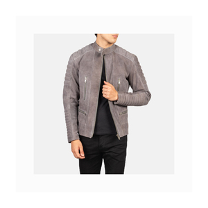New <b>Leather</b> <b>Jacket</b> For <b>Men</b> Stand Up Collar Comfortable <b>Men</b> <b>Leather</b> <b>Jacket</b> Custom Size <b>Men</b> <b>Leather</b> <b>Jacket</b> - Product Image 4