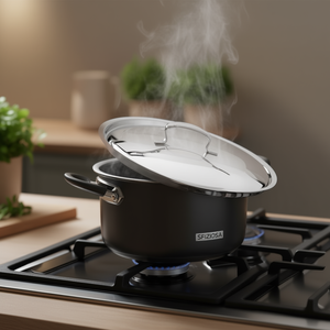 Lagostina 22cm Stainless Steel <b>Cookware</b> Part Polished Chrome SFIZIOSA Pot Lid SFIZIOSA 010740060122 - Product Image 3