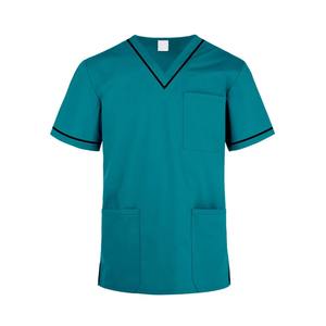 Vente en gros de blouses d'hôpital à manches courtes avec logo personnalisé blouses d'infirmière respirantes et lavables avec logo personnalisé pour les médecins - Product Image 2