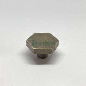 Bouton d'armoire Hexagonal de luxe en laiton massif, vente en gros, poignée de tiroir d'armoire, matériel de traction - Product Image 4