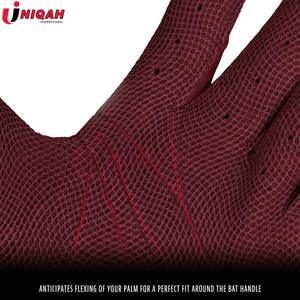 ถุงมือตีเบสบอลหนังสำหรับป้องกันมือดีไซน์โลโก้ตามสั่ง - Product Image 4