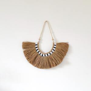 Tapices de hierba marina Bohemia, decoración navideña, decoración creativa para el hogar, arte de paja, rafia para paredes - Product Image 1