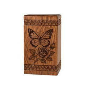 Vente en gros d'urnes funéraires en bois faites à la main de style américain urnes funéraires décoratives modernes pour hommes et femmes - Product Image 1