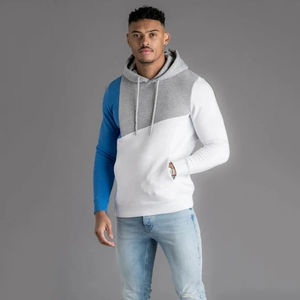 La mayoría de las tendencias personalizadas para hombre en blanco de alta calidad 3D en relieve/Logotipo de Deboss sudaderas térmicas bolsillo de canguro 500 Gsm pulóver hombres Sudadera con capucha - Product Image 5