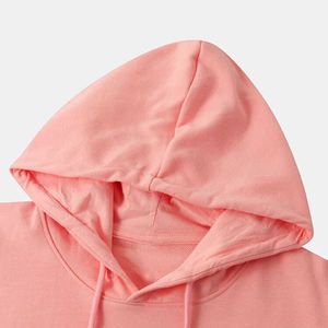 Super calidad 380gsm algodón pulóver polar Sudadera con capucha de gran tamaño diseño bordado hombro caído estilo liso personalizable ODM - Product Image 3