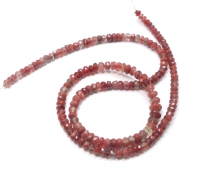 Andesine Labradorite Faceted Roundel Beads Cuentas de piedras preciosas naturales Tamaño 3X6MM La longitud es 18 ''Pulgadas - Product Image 1