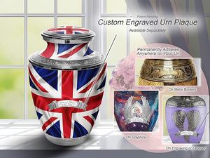 Handmade Mosaic Aluminium and Glass Cremation <b>Urn</b> <b>Large</b> Adult Size Burial Hand Applied Individual Tiles Unique for Funerals - Product Image 6