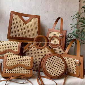 Mùa hè Túi 2025 handwoven <span class=keywords><strong>Top</strong></span> xử lý túi, V da túi xách bãi biển, mía vải túi - Product Image 1