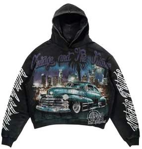 Ensemble de survêtement ample et décontracté pour homme, sweat-shirt et pantalon de jogging, fabrication sur mesure - Product Image 2