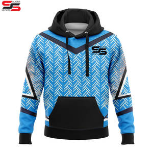 Sweats à capuche de hockey sur glace pour adultes avec broderie sergé et logo personnalisable par sublimation vêtements de sport avec logos personnalisables - Product Image 4