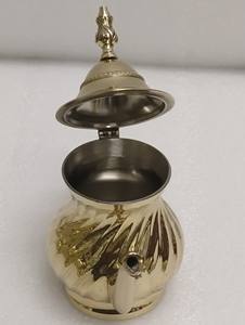 Trending Design <b>Tea</b> <b>Pot</b> for Home Hotel Kitchenware Serving <b>Tea</b> <b>Pot</b> Decorative Gold Plated Customized Size Brass <b>Tea</b> & Coffee <b>Pot</b> - Product Image 4