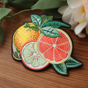 Tranches décoratives personnalisées patchs de broderie de fruits pastèque - Product Image 4