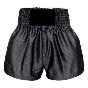 Pantalones cortos de kick boxing de alta calidad, últimos pantalones cortos de lucha de Muay Thai con patrón sólido, pantalones cortos de Muay Thai - Product Image 1