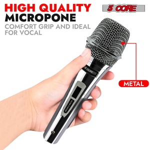 ไมโครโฟนไดนามิก 5Core XLR สำหรับคาราโอเกะ ร้องเพลงในสตูดิโอ ไมค์แบบมือถือ - Product Image 2